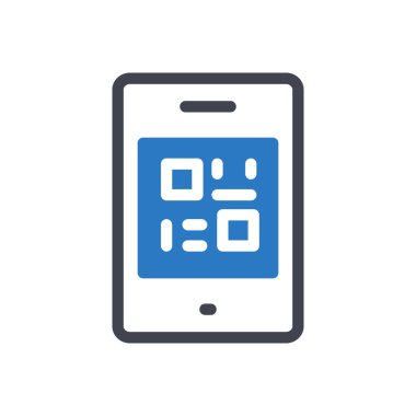 Şeffaf bir arkaplan üzerinde mobil vektör illüstrasyonu. Konsept ve grafik tasarımı için kaliteli semboller..