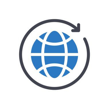 Şeffaf bir arkaplan üzerinde küresel vektör illüstrasyonu. Konsept ve grafik tasarımı için özel kalite semboller.. 