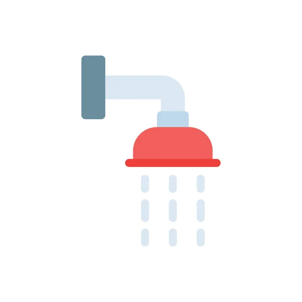 Shower Vector Illustration Transparent Background Premium Quality Symbols Stroke Icon — Stock Vector