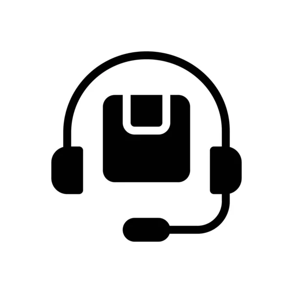 Illustration Des Kopfhörervektors Auf Transparentem Hintergrund Symbole Premium Qualität Glyphen — Stockvektor