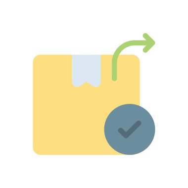 Şeffaf bir arkaplan üzerinde paket vektör illüstrasyonu. Konsept ve grafik tasarımı için birinci sınıf kalite simgeler.. 