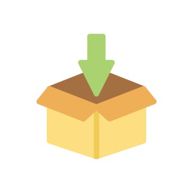 Şeffaf bir arkaplan üzerinde kutu vektör çizimi. Konsept ve grafik tasarımı için birinci sınıf kalite simgeler..