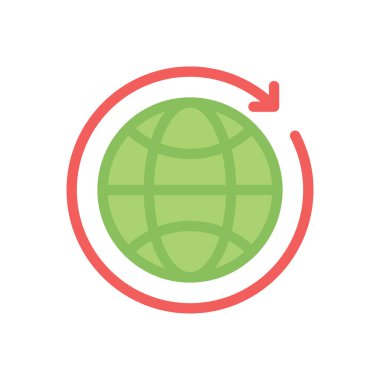 Şeffaf bir arkaplan üzerinde küresel vektör çizimi. Konsept ve grafik tasarımı için kaliteli semboller.. 