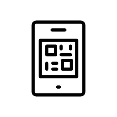 Şeffaf bir arkaplan üzerinde mobil vektör çizimi. Premium kalite sembolleri. Konsept ve grafik tasarım için ince çizgi simgesi.