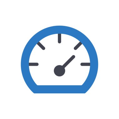 Saydam bir arkaplanda hız göstergesi gösterimi. Konsept ve grafik tasarım için en iyi kalite sembolleri..