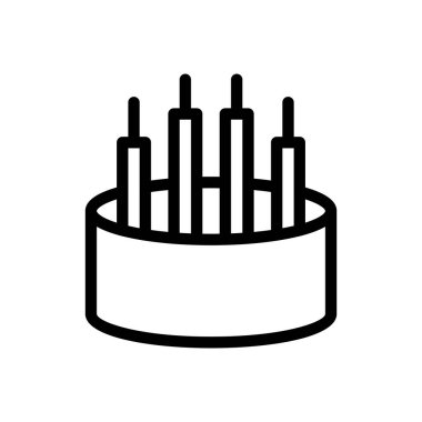 Şeffaf bir arkaplanda kırıcı vektör çizimi. Premium kalite sembolleri. Konsept ve grafik tasarım için ince çizgi simgesi. 