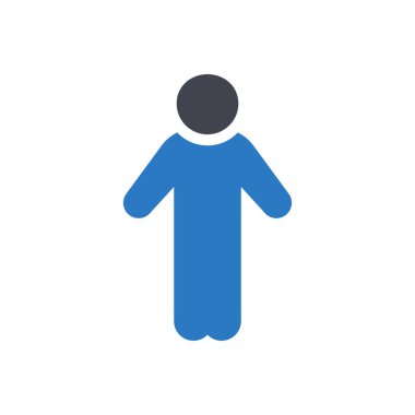 Saydam bir arkaplan üzerinde insan vektör illüstrasyonu. Konsept ve grafik tasarım simgeleri için kaliteli semboller.. 