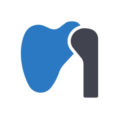 Şeffaf bir arkaplanda omuz vektör çizimi. Konsept ve grafik tasarımı için en iyi kalite semboller.. 