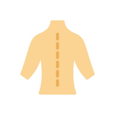 Şeffaf bir arkaplan üzerinde belkemiği vektör illüstrasyonu. Konsept ve grafik tasarım için premimium kalite simgeleri.. 