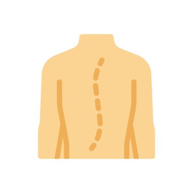 Şeffaf bir arkaplan üzerinde omurga vektör çizimi. Konsept ve grafik tasarım için birinci sınıf kalite simgeler.. 