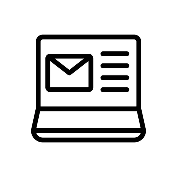 Mail Vektor Illustration Transparent Bakgrund Premium Kvalitetssymboler Tunn Linje Ikon — Stock vektor
