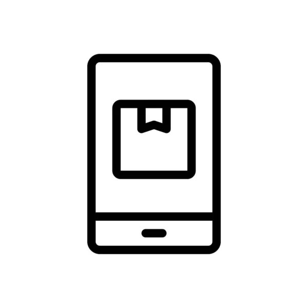 Mobiele Vector Illustratie Een Transparante Achtergrond Premium Kwaliteit Symbolen Dunne — Stockvector