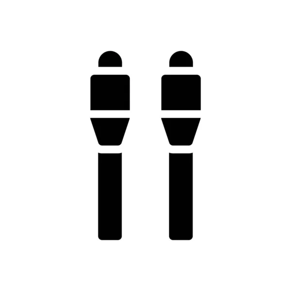 Cables Vector Illustration Transparent Background Premium Quality Symbols Glyphs Icon — Stock vektor
