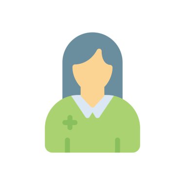 Saydam bir arkaplan üzerinde hasta vektör çizimi. Konsept ve grafik tasarımı için birinci sınıf kalite simgeler..