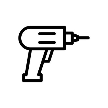 Şeffaf bir arkaplanda sondaj vektör çizimi. Premium kalite semboller. Konsept ve grafik tasarım için ince çizgi simgesi.