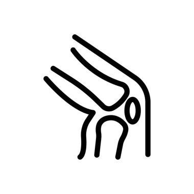 Şeffaf bir arkaplanda kemik vektör çizimi. Premium kalite semboller. Konsept ve grafik tasarım için ince çizgi simgesi.