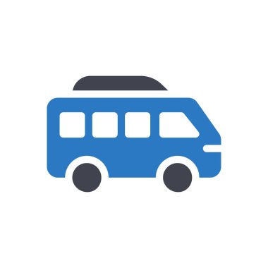 Şeffaf bir arkaplan üzerinde otobüs vektör illüstrasyonu. Konsept ve grafik tasarımı için mükemmel kalite semboller..