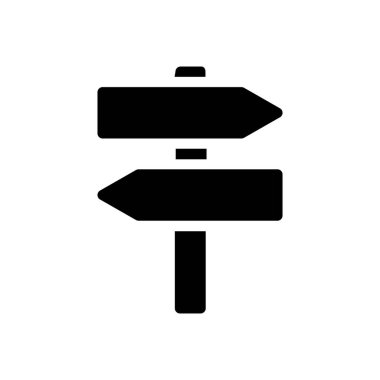 Şeffaf bir arkaplan üzerinde yön vektör illüstrasyonu. Konsept ve grafik tasarım için mükemmel kalite sembolleri..