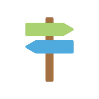 Şeffaf bir arkaplan üzerinde yön vektör illüstrasyonu. Konsept ve grafik tasarımı için birinci sınıf kalite simgeler..