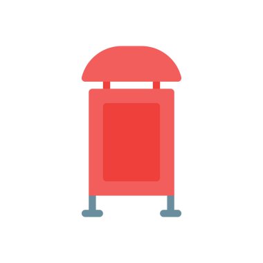 Saydam bir arkaplan üzerinde reklam panosu vektör illüstrasyonu. Konsept ve grafik tasarımı için premimium kalite simgeleri.. 