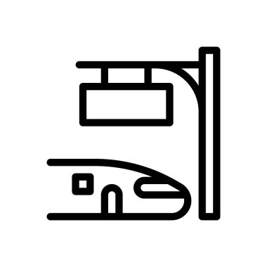 Şeffaf bir arkaplanda kurşun vektör çizimi. Konsept ve grafik tasarım için ince çizgi simgesi..