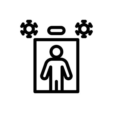 Şeffaf bir arkaplanda seyahat vektörü çizimi yok.Premium kalite simgeleri. Konsept ve grafik tasarım için ince çizgi simgesi.