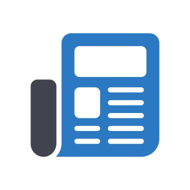 Saydam bir arkaplan üzerinde gazete vektör illüstrasyonu. Konsept ve grafik tasarımı için özel kalite semboller.. 