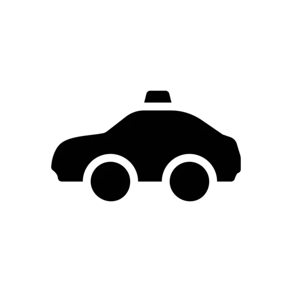 Taxi Vector Illustration Transparent Background Premium Quality Symbols Glyphs Icon — Stock Vector