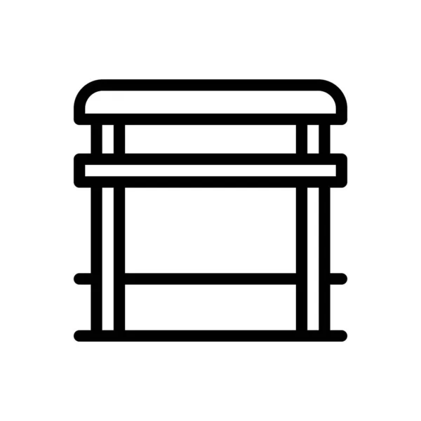 Bus Vector Illustration Transparent Background Premium Quality Symbols Thin Line — Stock Vector