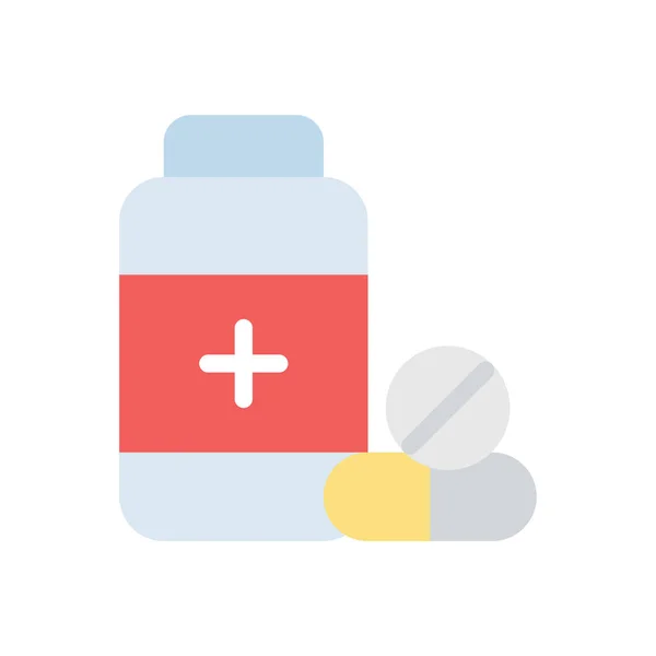 Pills Vector Illustration Transparent Background Premium Quality Symbols Stroke Icon — Stock Vector