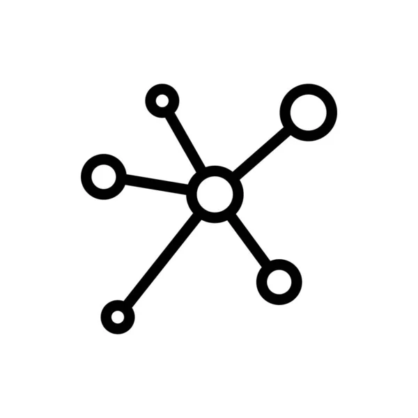 Atom Vektorové Ilustrace Průhledném Pozadí Symboly Prvotřídní Kvality Ikona Tenké — Stockový vektor