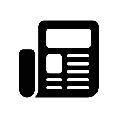 Saydam bir arkaplan üzerinde gazete vektör illüstrasyonu. Konsept ve grafik tasarımı için özel kalite semboller..