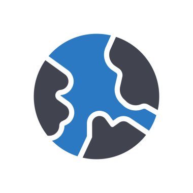 Saydam bir arkaplanda toprak vektör çizimi. Konsept ve grafik tasarım simgeleri için kaliteli semboller.. 