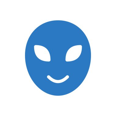 Saydam bir arkaplanda uzaylı vektör çizimi. Premium kalite semboller. Konsept ve grafik tasarım simgeleri.