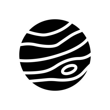 Şeffaf bir arkaplan üzerinde jupiter vektör çizimi. Konsept ve grafik tasarımı için mükemmel kalite sembolleri.. 