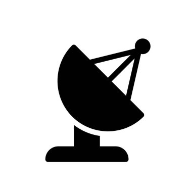 Şeffaf bir arkaplan üzerinde uydu vektör çizimi. Konsept ve grafik tasarımı için özel kalite semboller.. 