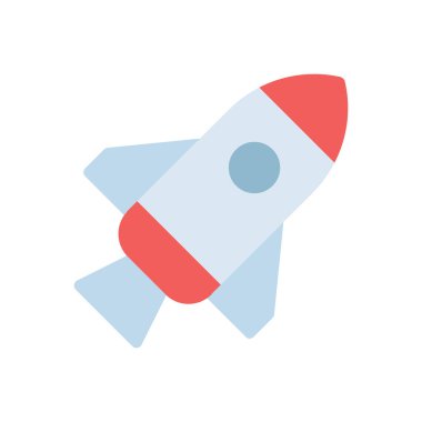 Şeffaf bir arkaplan üzerinde roket vektör çizimi. Konsept ve grafik tasarım için mükemmel kalite simgeleri..