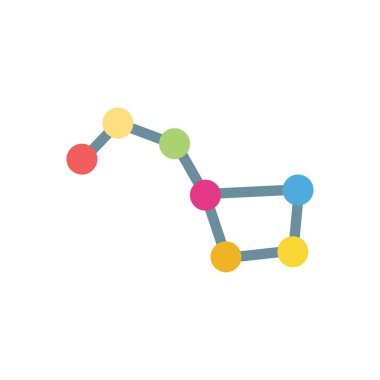 Şeffaf bir arkaplan üzerinde takımyıldız vektör çizimi. Konsept ve grafik tasarımı için birinci sınıf kalite simgeler..