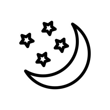 Saydam bir arkaplanda yıldız vektör çizimi. Premium kalite semboller. Konsept ve grafik tasarım için ince çizgi simgesi. 