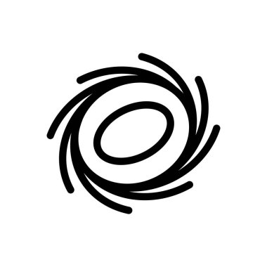 Şeffaf arkaplan üzerindeki nebula vektör çizimi. Konsept ve grafik tasarımı için ince çizgi simgesi.. 