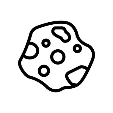 Saydam bir arkaplan üzerinde uzay vektör çizimi. Premium kalite semboller. Konsept ve grafik tasarım için ince çizgi simgesi. 