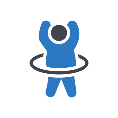 Şeffaf bir arkaplan üzerinde egzersiz vektör illüstrasyonu. Konsept ve grafik tasarım için kaliteli semboller.. 