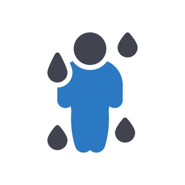  Şeffaf bir arkaplanda terleme vektör illüstrasyonu. Konsept ve grafik tasarım simgeleri için kaliteli semboller.. 