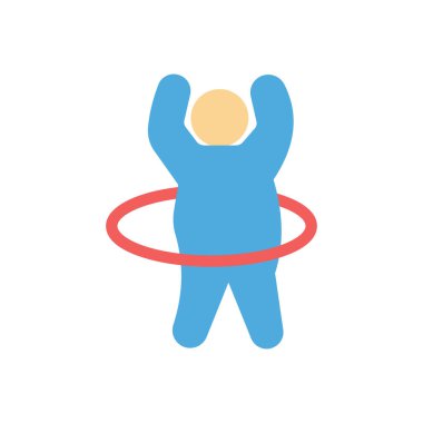 Şeffaf bir arkaplan üzerinde egzersiz vektör çizimi. Konsept ve grafik tasarım için kaliteli semboller..