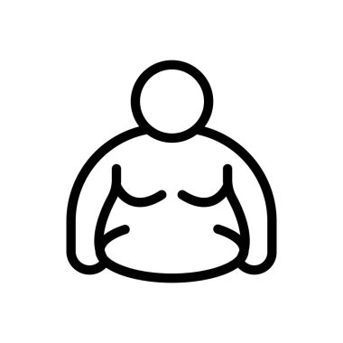 Şeffaf bir arkaplanda kilolu vektör çizimi. Konsept ve grafik tasarımı için ince çizgi simgesi..