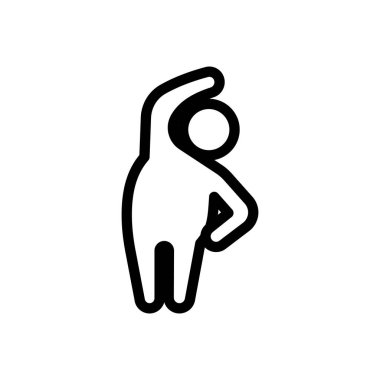 Şeffaf bir arkaplan üzerinde egzersiz vektör çizimi. Premium kalite sembolleri. Konsept ve grafik tasarım için ince çizgi simgesi. 