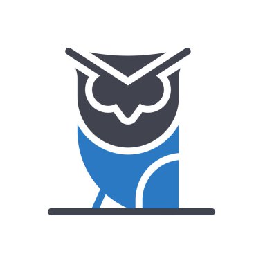 Şeffaf bir arkaplan üzerinde baykuş vektör çizimi. Konsept ve grafik tasarımı için mükemmel kalite semboller..