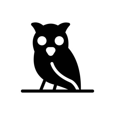 Şeffaf bir arkaplan üzerinde baykuş vektör çizimi. Konsept ve grafik tasarımı için mükemmel kalite semboller..