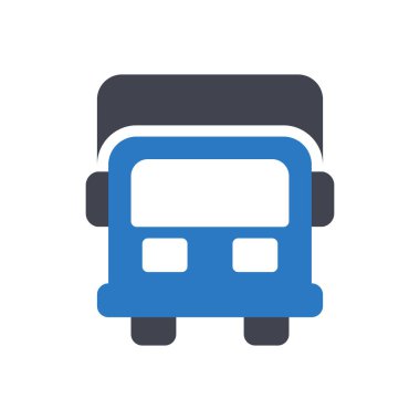 Şeffaf bir arkaplan üzerinde kamyon vektör çizimi. Konsept ve grafik tasarım için mükemmel kalite semboller..