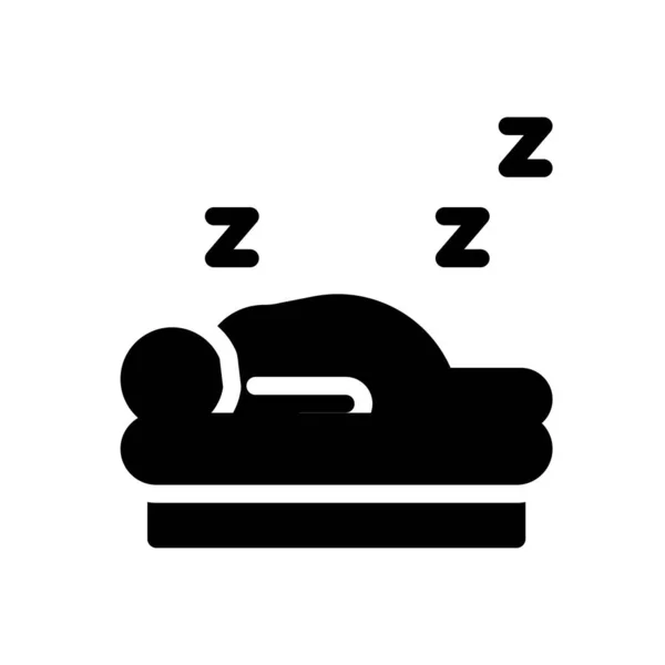 Schlafende Vektor Illustration Auf Transparentem Hintergrund Hochwertige Symbole Glyphen Symbol — Stockvektor